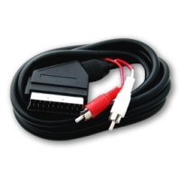 Шнур аудио-видео SCART(21 pin)-2RCA, 1,2 м
