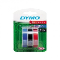Лента для механического принтера OMEGA SO847750 9мм*3мм черный/синий/красный